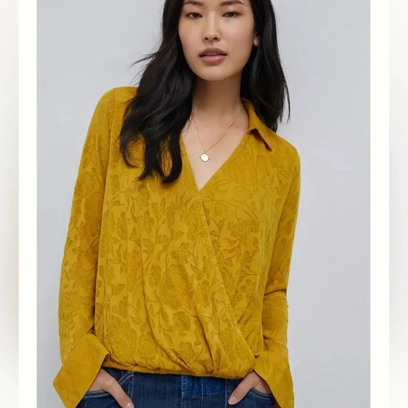 Anthropologie Tops - Maeve by Anthropologie Lydia Floral Wrap Top